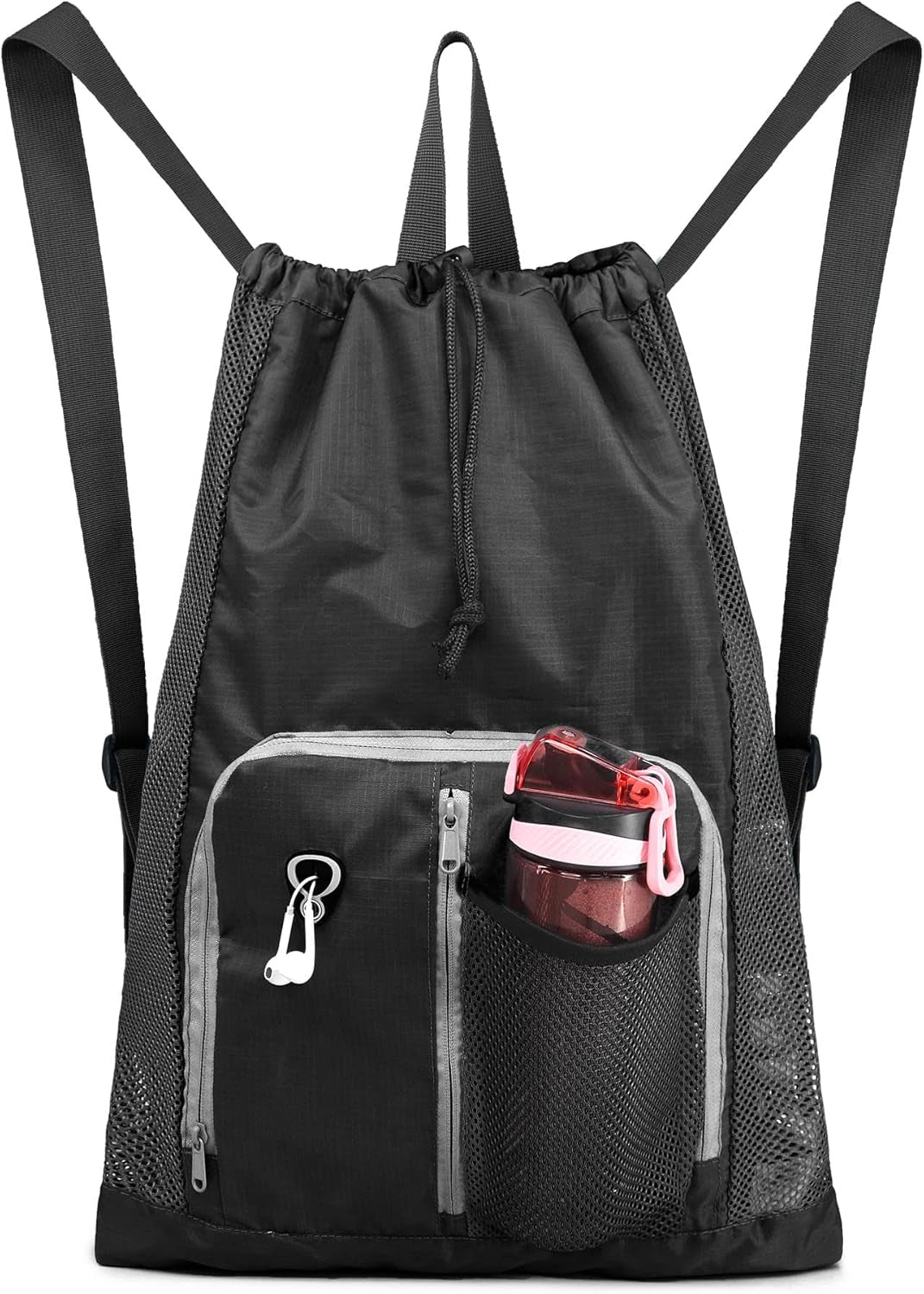 Drawstring Backpack for Men Women Athletic Gym Sports Workout Beach Swim