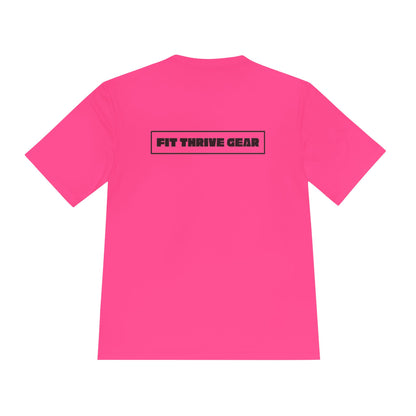 Unisex Moisture Wicking Workout Tee | Fitness Shirt, Sportswear, Activewear, Gym Top, Casual Wear, Gift for Her/Him