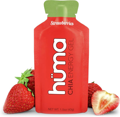 Huma Chia Energy Gel, Blueberries, 12 Gels - Premier Sports Nutrition for Endurance Exercise